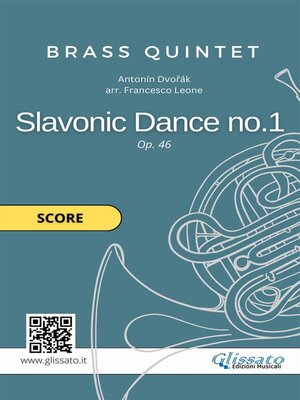 cover image of Slavonic Dance no.1--Brass Quintet (score)